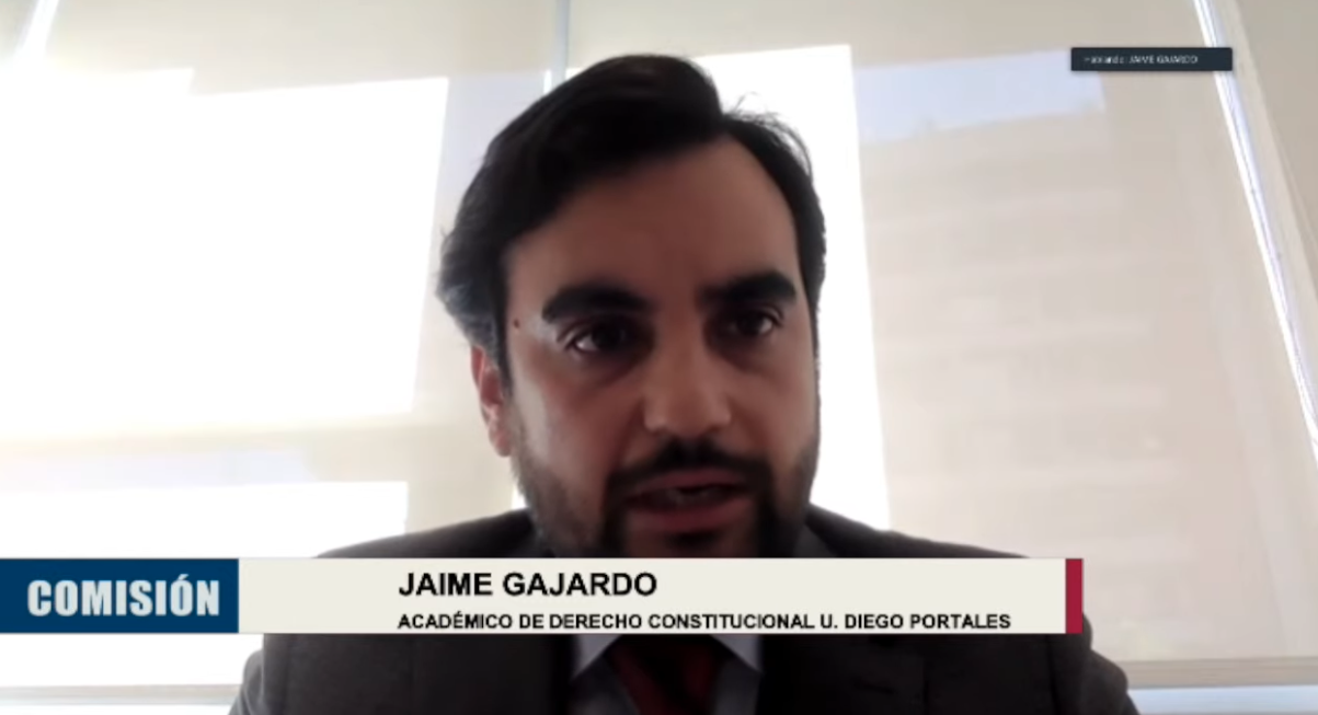 Académico Jaime Gajardo expone ante Comisión encargada de analizar la procedencia de la acusación constitucional en contra del Presidente Sebastián Piñera