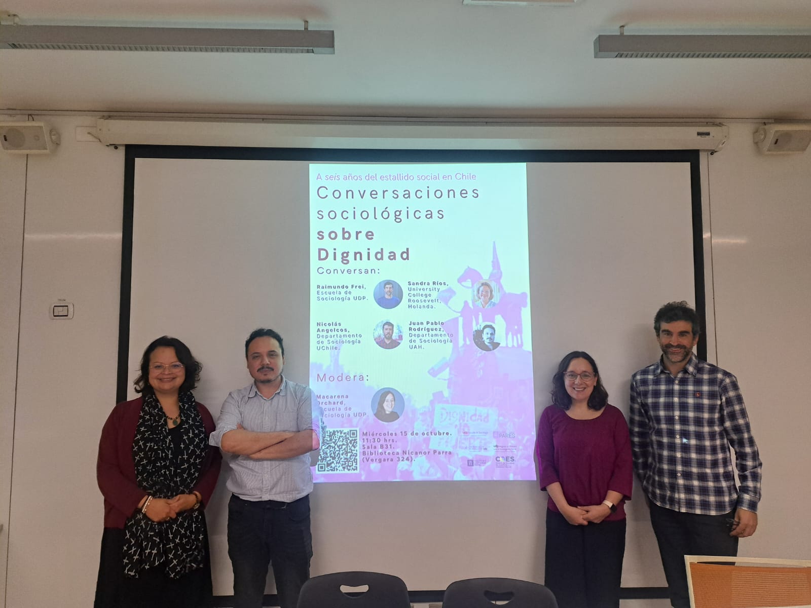 Con éxito se llevó a cabo el Conversatorio “A seis años del estallido social en Chile: conversaciones sociológicas sobre dignidad”