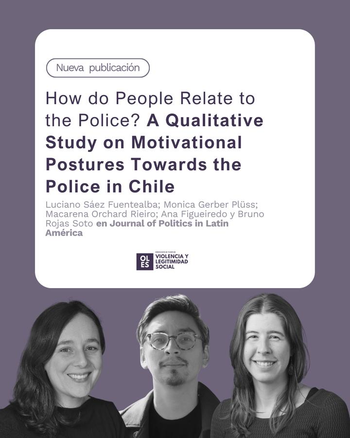 Nueva publicación en OLES. How do people relate to the police?