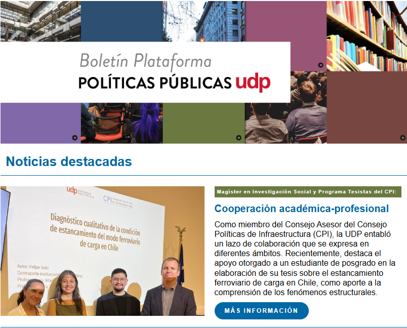 Boletín Plataforma de Políticas Públicas | Abril