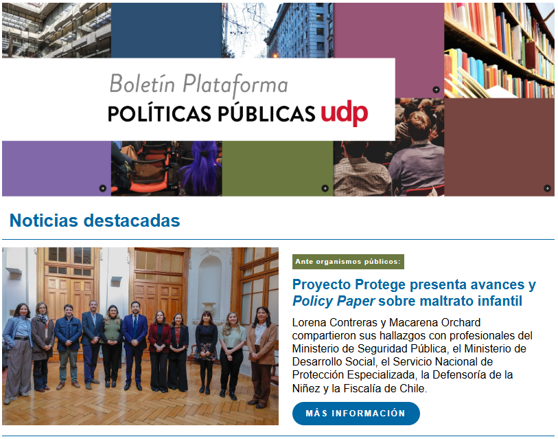 Boletín Plataforma de Políticas Públicas | Agosto